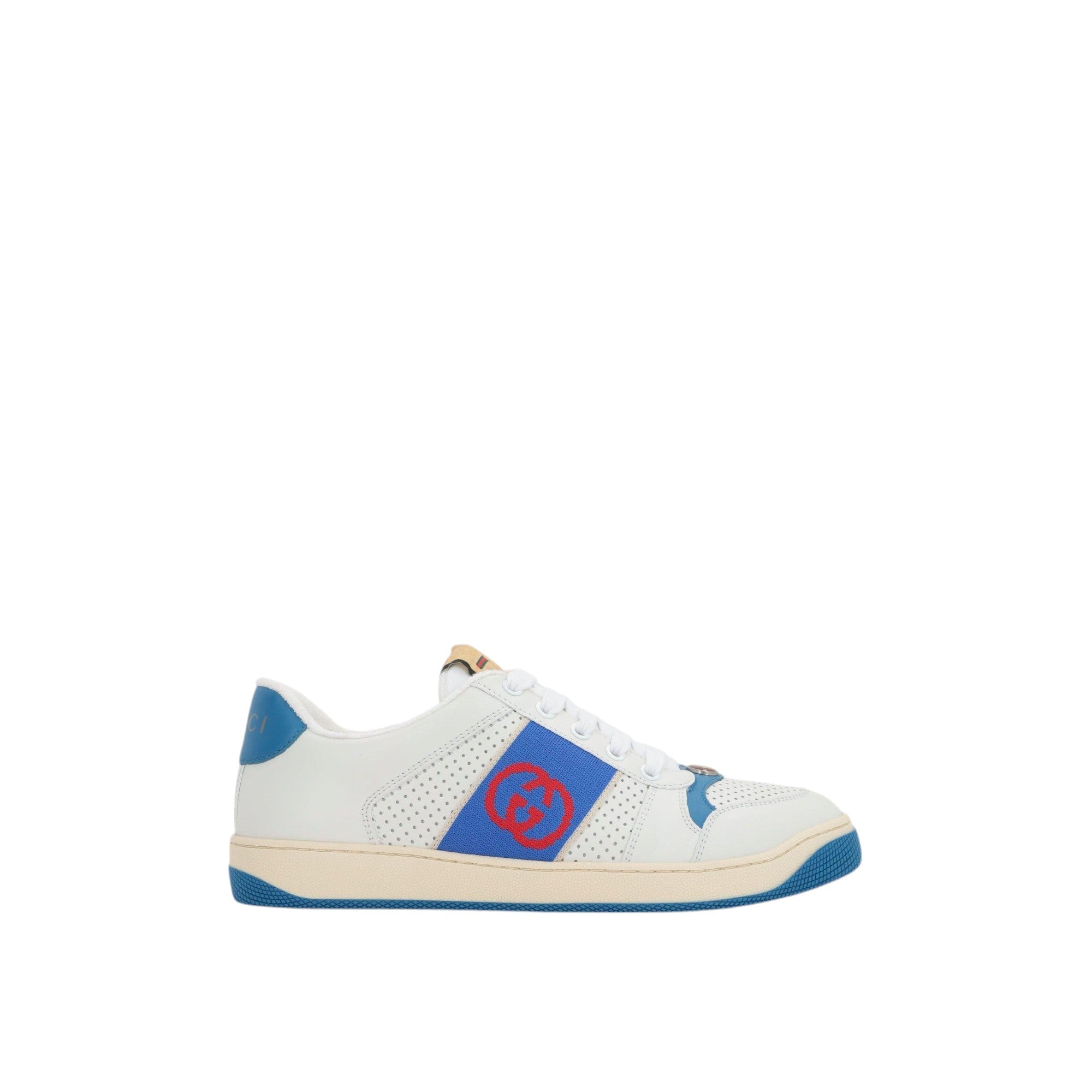 Screener Smooth Leather Sneakers-GUCCI-JOHN JULIA