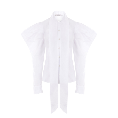 Sculptural Poplin Shirt-STELLA MCCARTNEY-JOHN JULIA