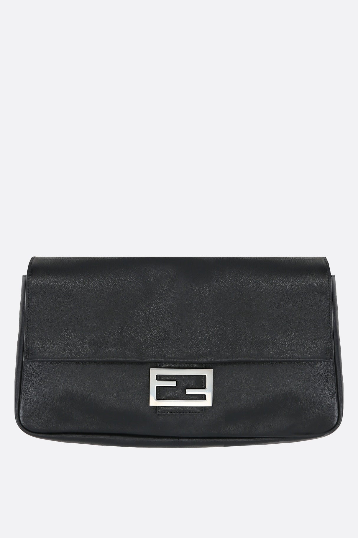 Semi-gloss Leather Baguette Shoulder Bag-FENDI-JOHN JULIA