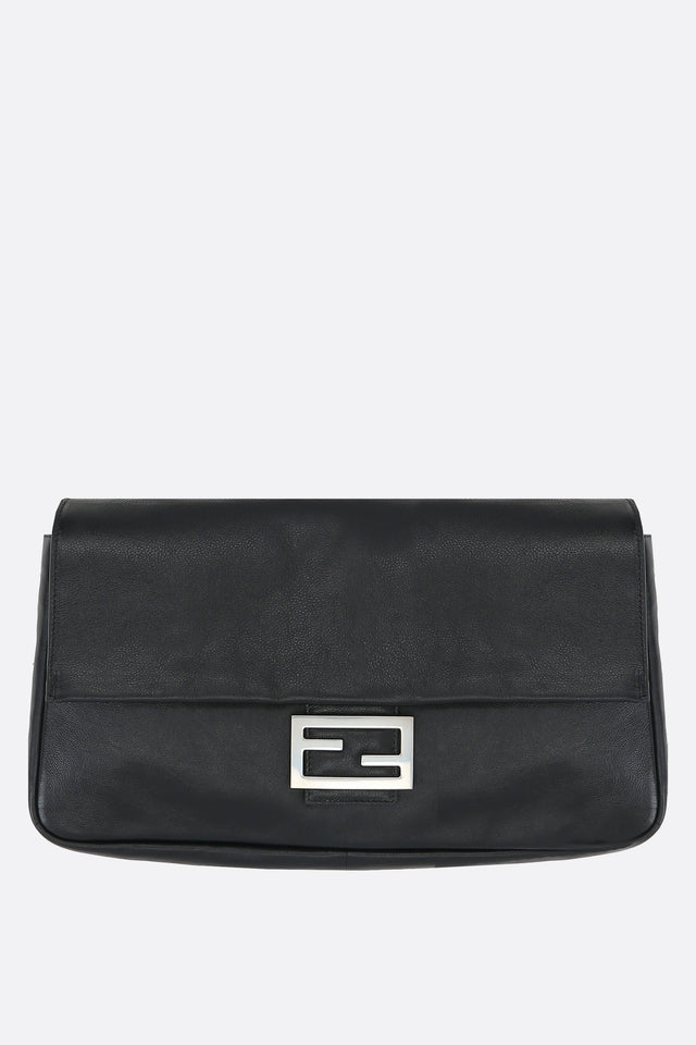 Semi-gloss Leather Baguette Shoulder Bag-FENDI-JOHN JULIA