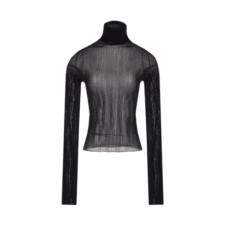 Semi-transparent Ribbed Viscose Sweater-GIVENCHY-JOHN JULIA