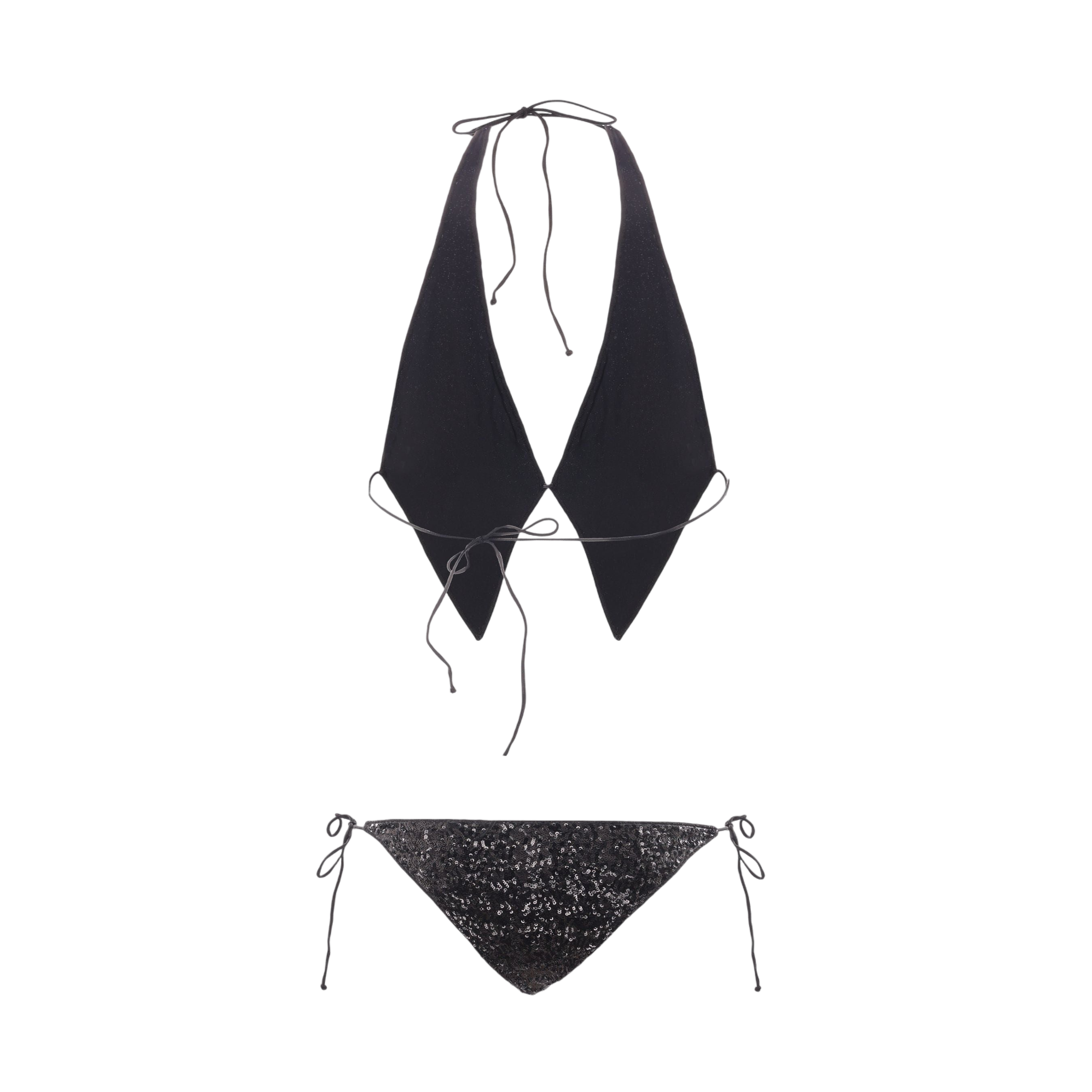 Sequinned Fabric Bikini-OSEREE-JOHN JULIA