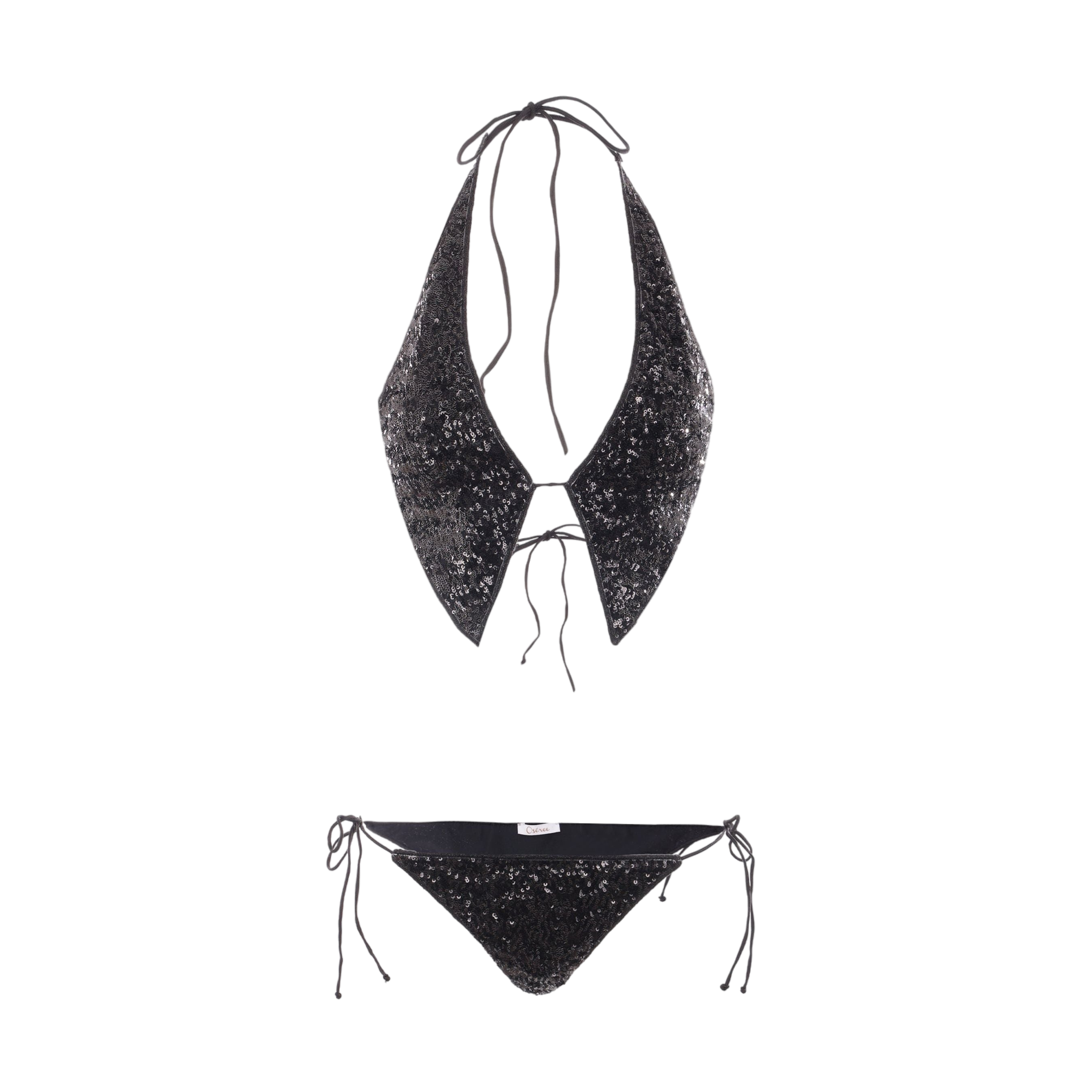 Sequinned Fabric Bikini-OSEREE-JOHN JULIA