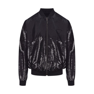 Sequinned Fabric Bomber Jacket-PRADA-JOHN JULIA