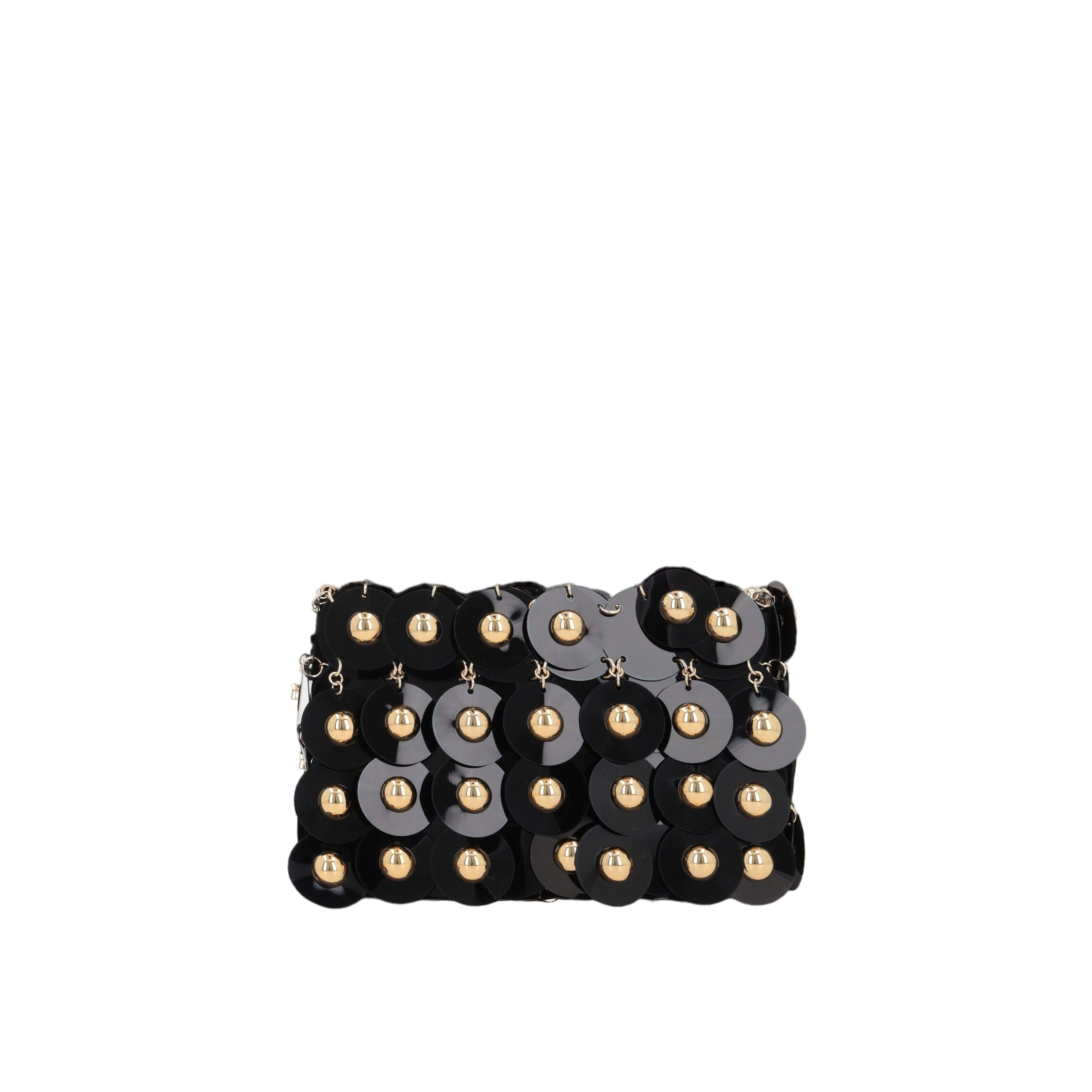 Sequinned Sparkle Nano Shoulder Bag-RABANNE-JOHN JULIA