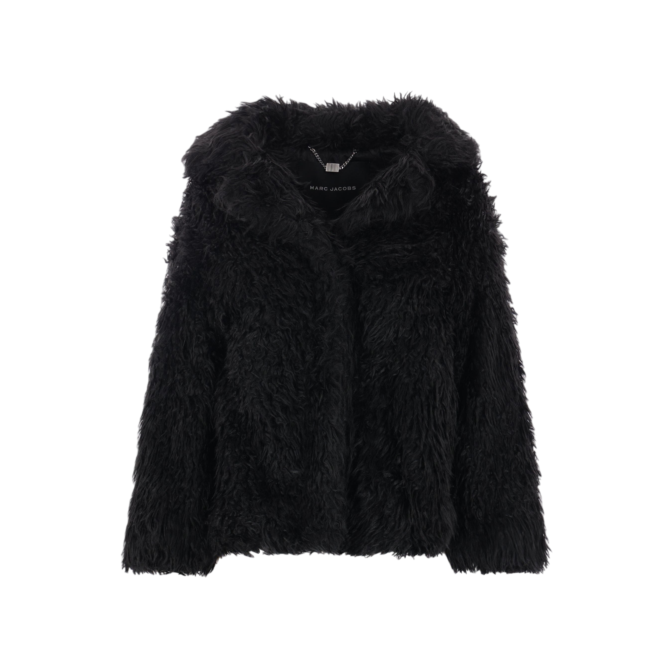 Shaggy Cropped Faux Fur Jacket-MARC JACOBS-JOHN JULIA