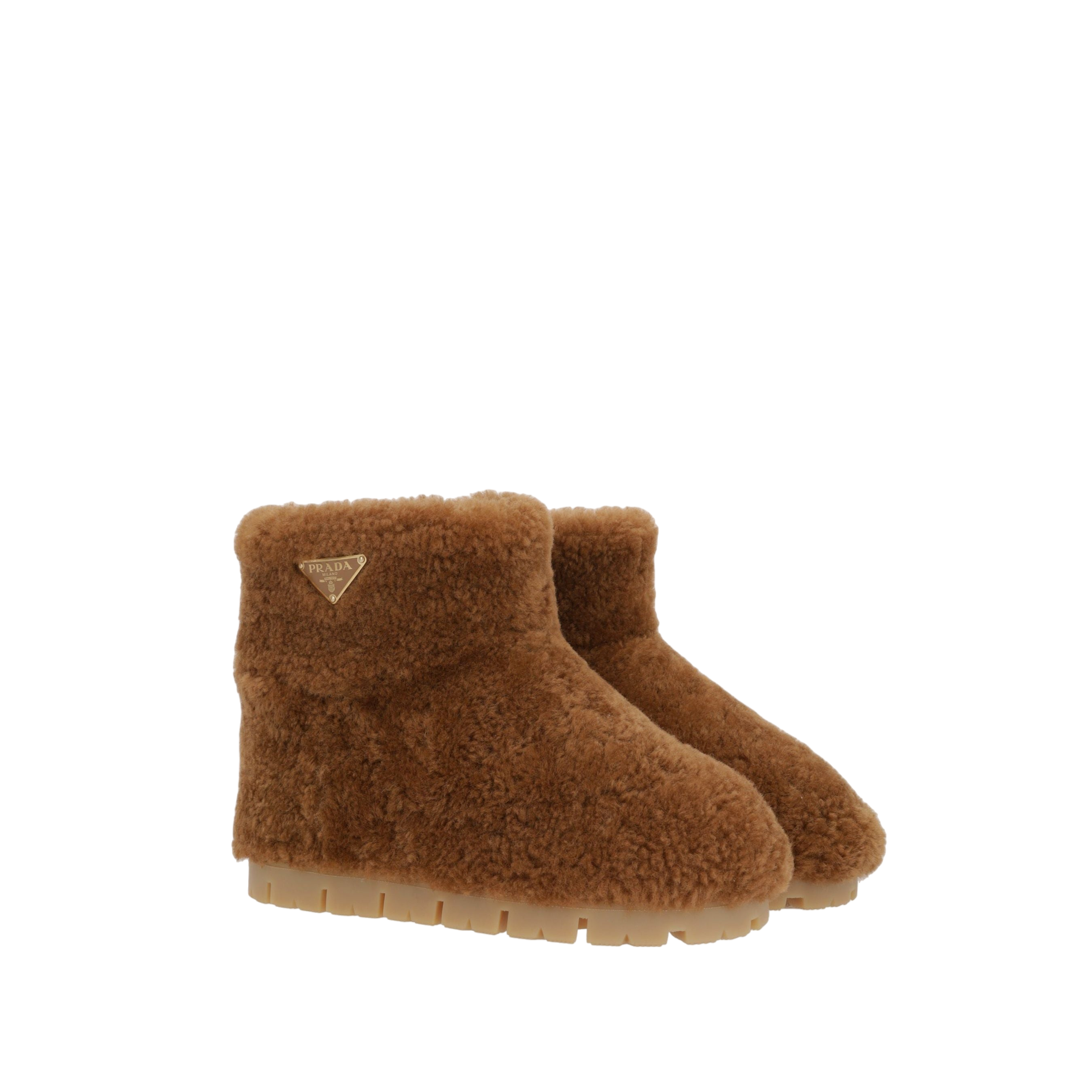 Shearling Ankle Boots-PRADA-JOHN JULIA