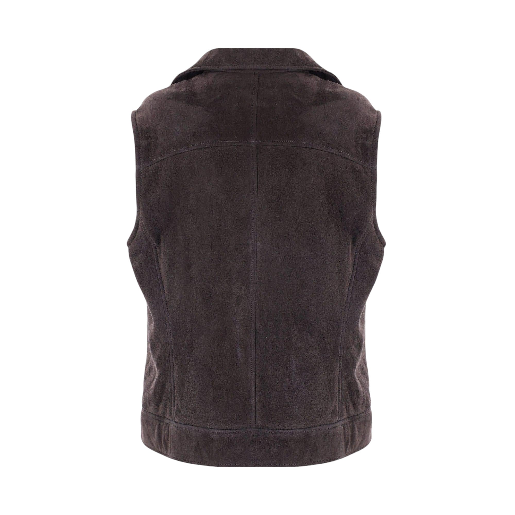 Shearling Biker Vest-BRUNELLO CUCINELLI-JOHN JULIA