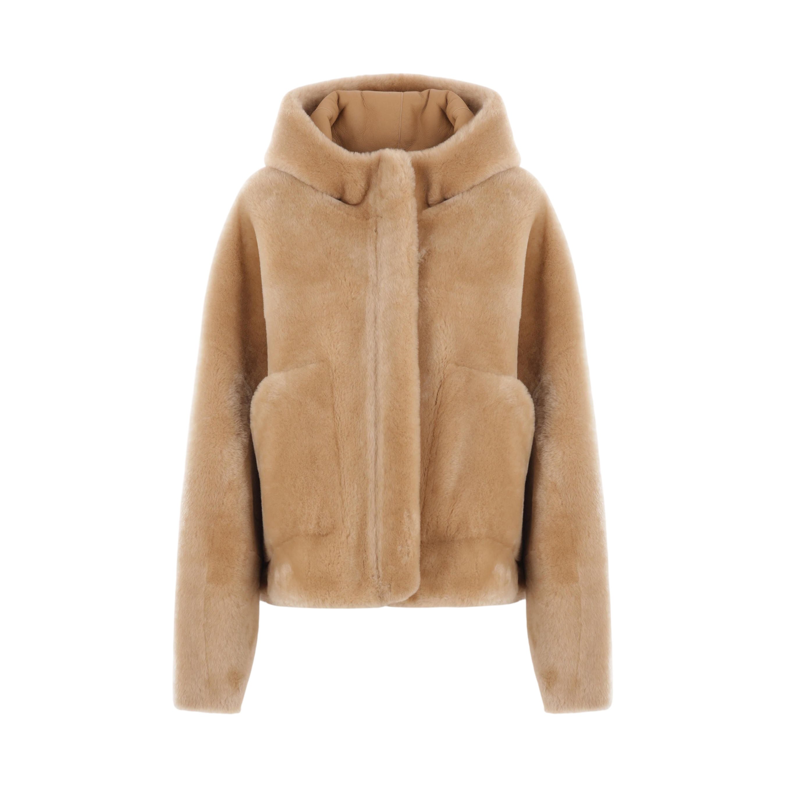 Shearling Bomber Jacket-BLANCHA-JOHN JULIA