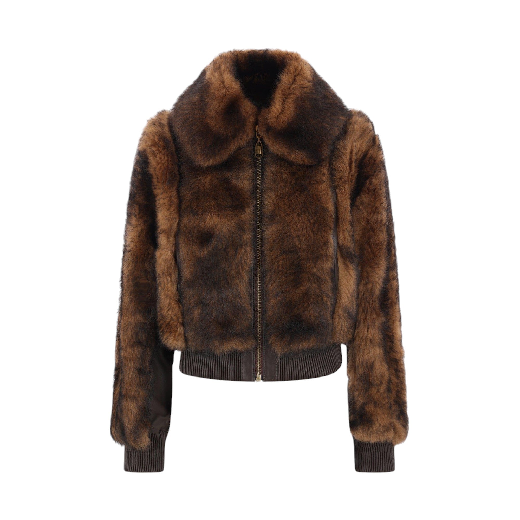 Shearling Bomber Jacket-ZIMMERMANN-JOHN JULIA