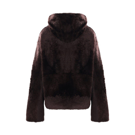 Shearling Coat With Hood-YVES SALOMON-JOHN JULIA