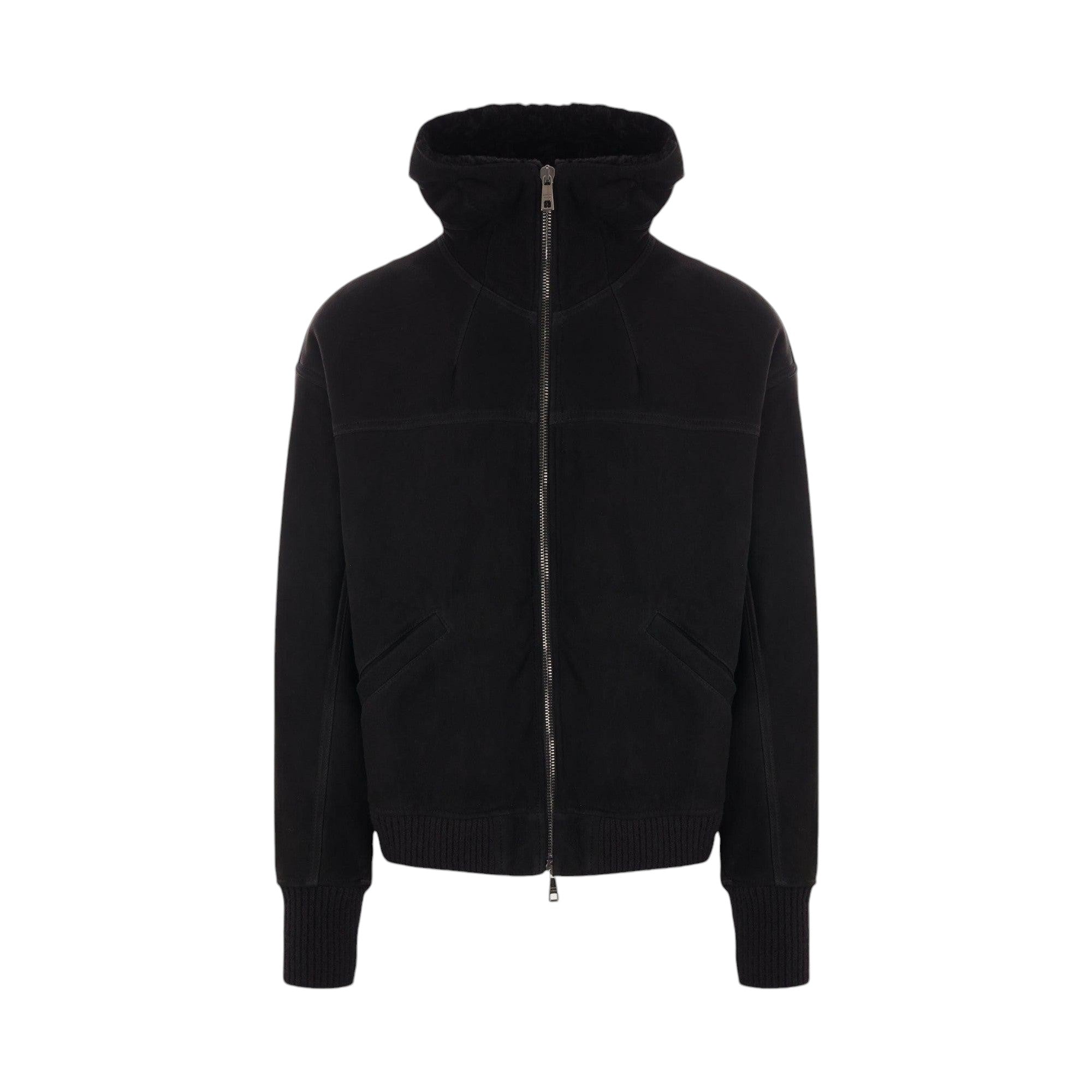 Shearling Hooded Jacket-GIORGIO BRATO-JOHN JULIA