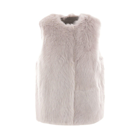 Shearling Vest With Snap Closure-YVES SALOMON-JOHN JULIA