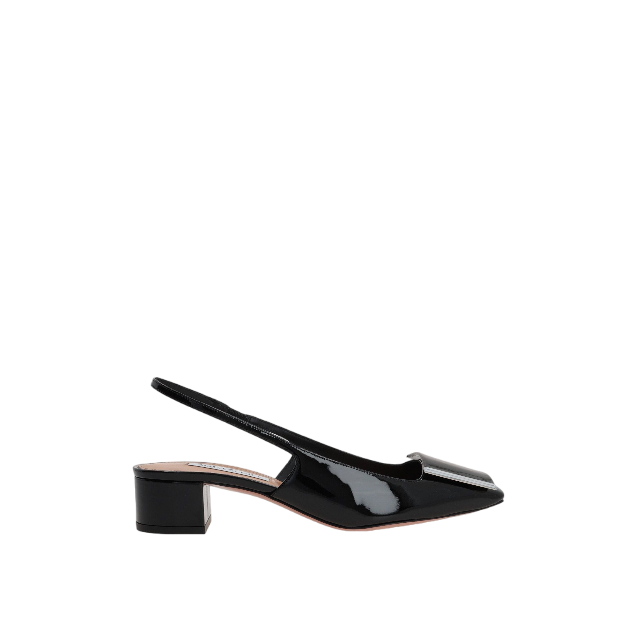 Shibuya Patent Leather Slingbacks-AQUAZZURA-JOHN JULIA