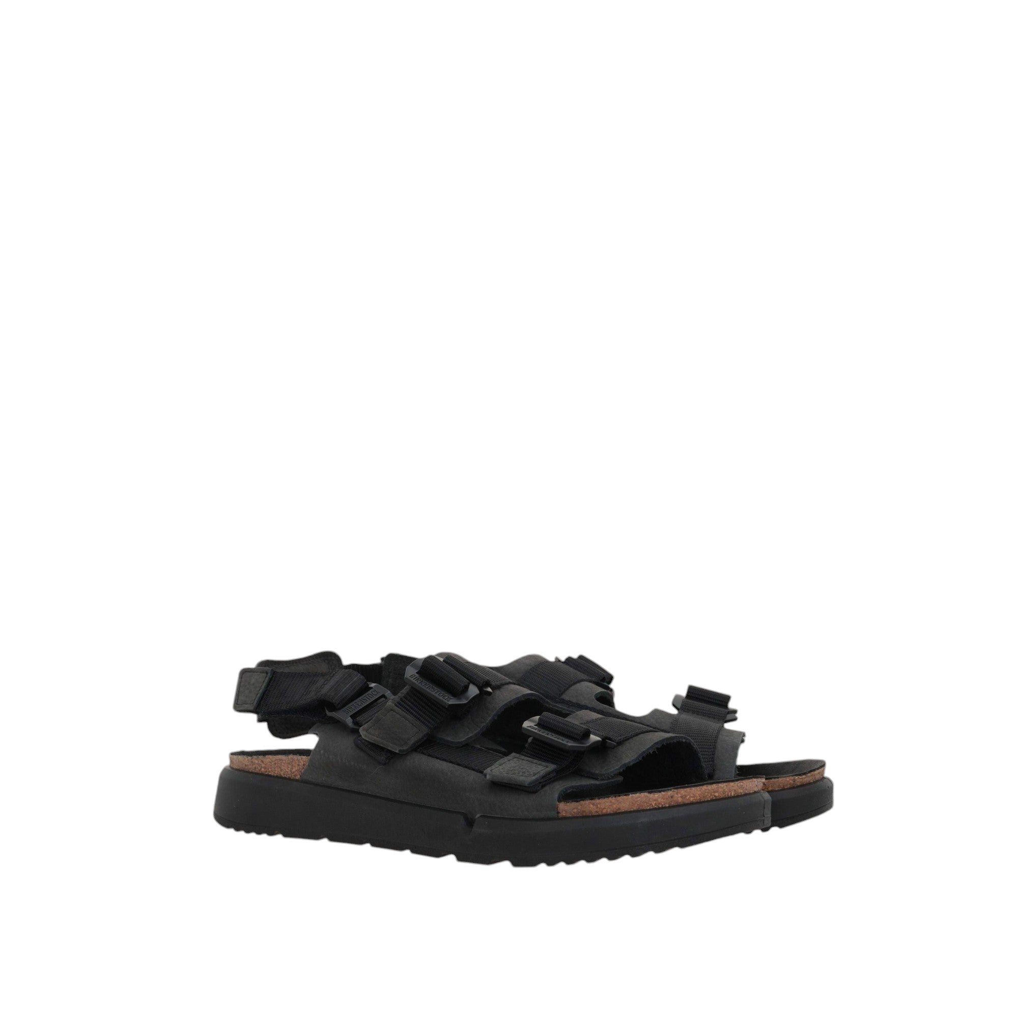 Shinjuku Nabuk Flat Sandals-BIRKENSTOCK-JOHN JULIA