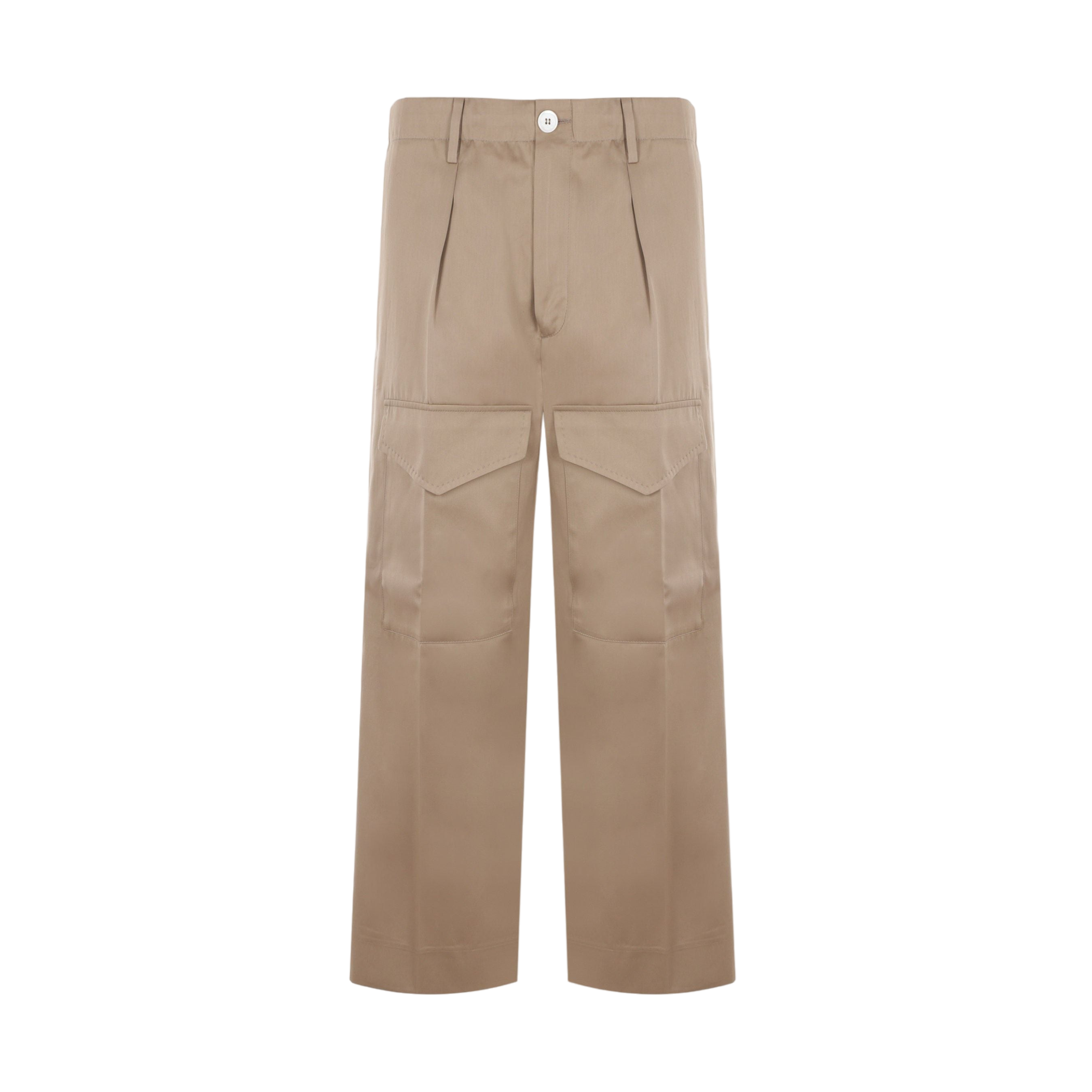 Shiny Cotton Cropped Pants-SETCHU-JOHN JULIA