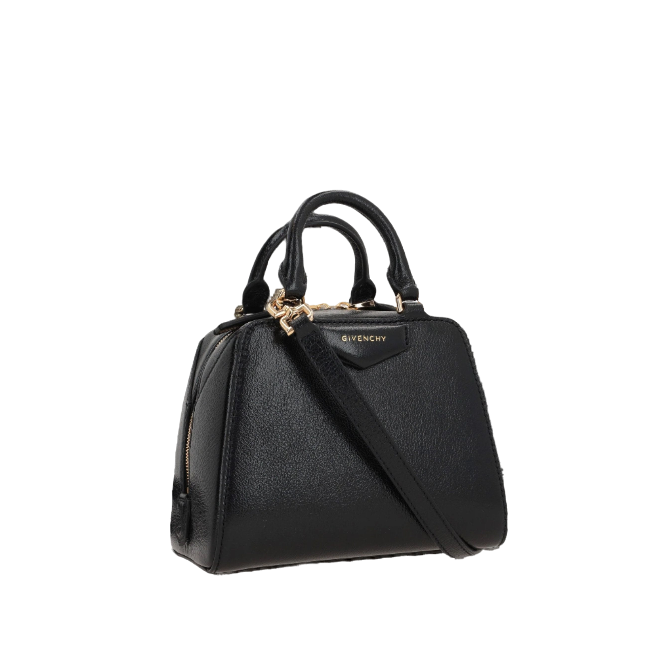 Shiny Leather Antigona Cube Nano Handbag-GIVENCHY-JOHN JULIA