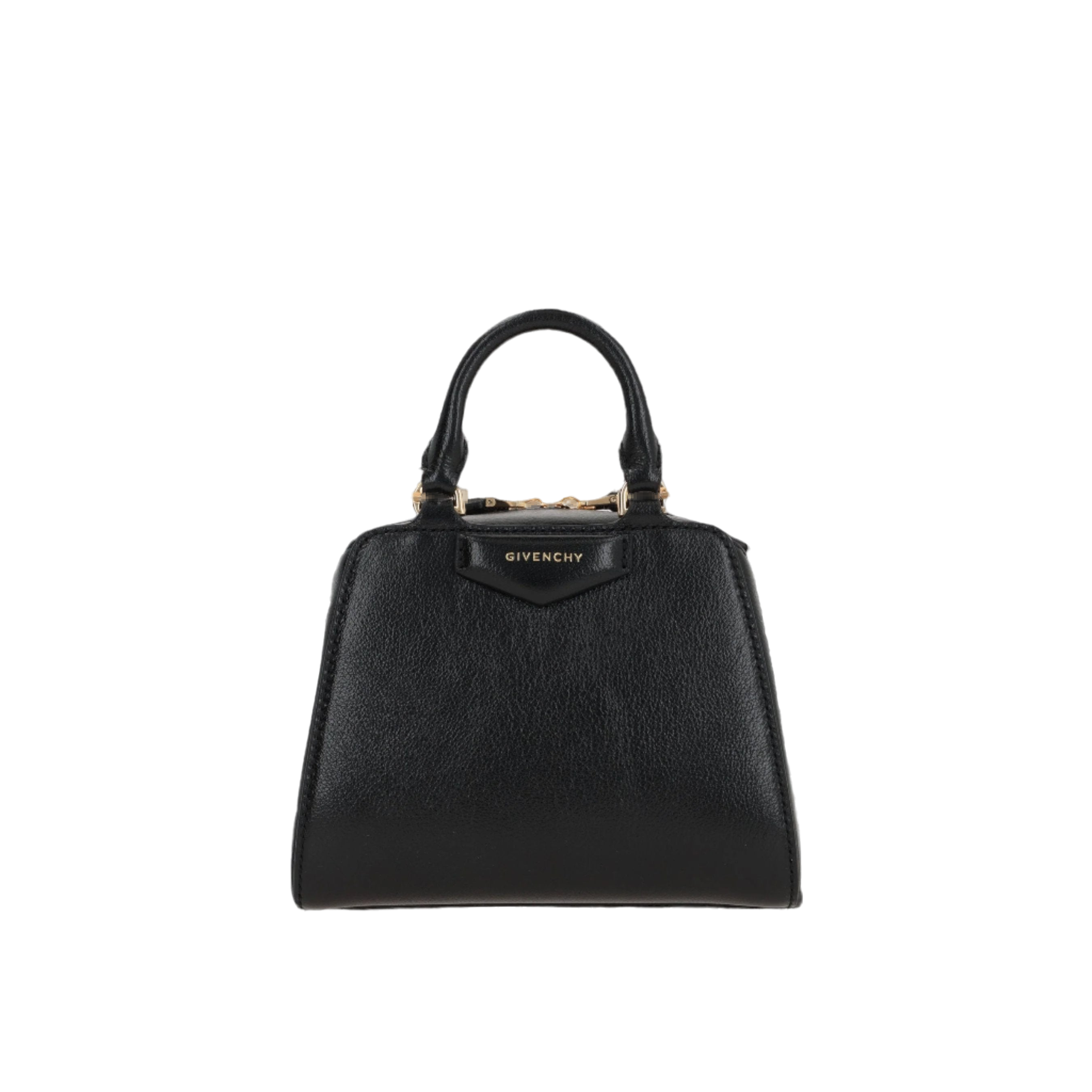 Shiny Leather Antigona Cube Nano Handbag-GIVENCHY-JOHN JULIA