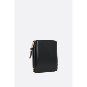 Shiny Leather Zip-around Wallet-COMME DES GARÇONS WALLET-JOHN JULIA