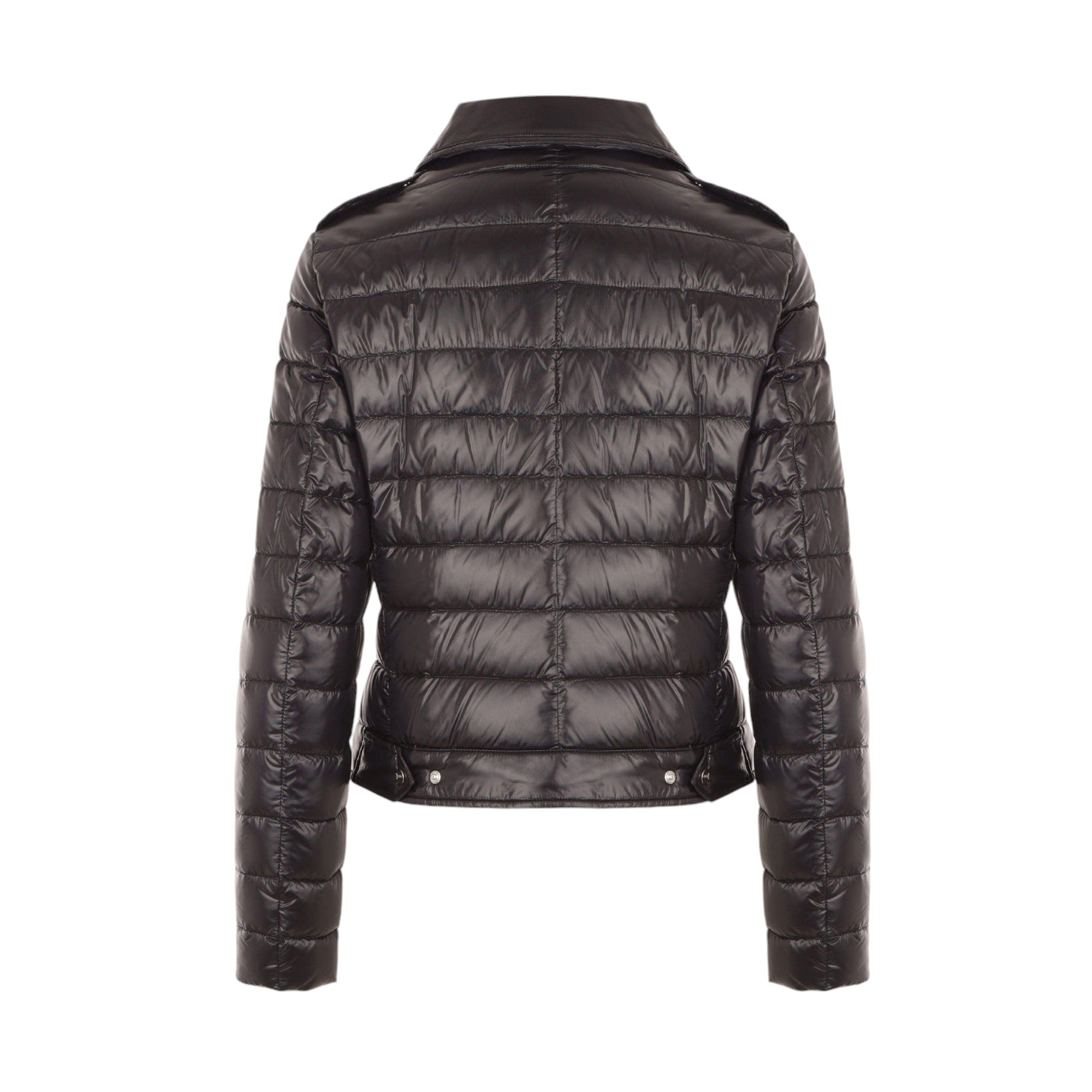 Shiny Nylon Biker Down Jacket-HERNO-JOHN JULIA