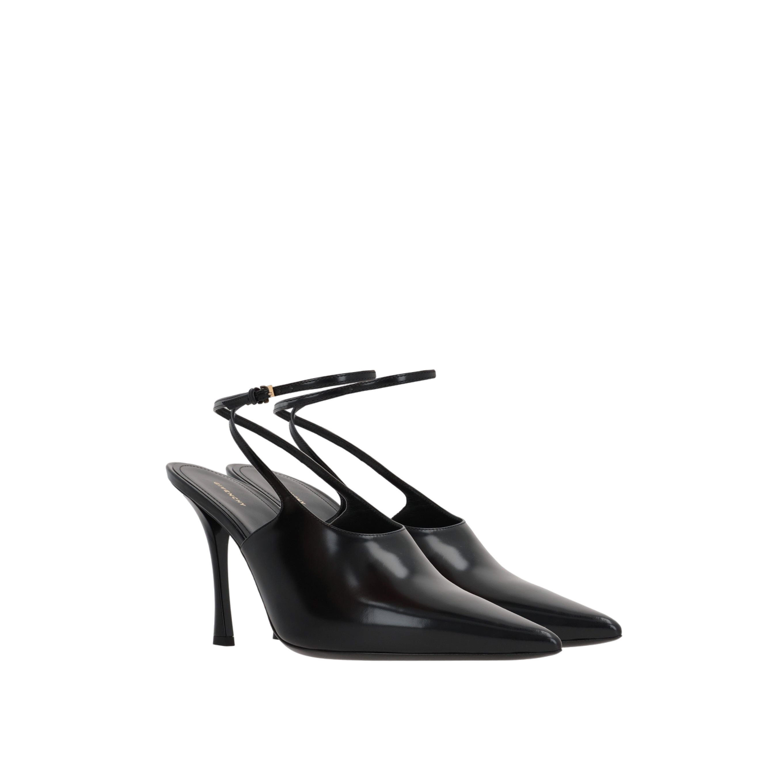 Show Brushed Leather Slingbacks-GIVENCHY-JOHN JULIA