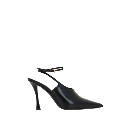 Show Brushed Leather Slingbacks-GIVENCHY-JOHN JULIA