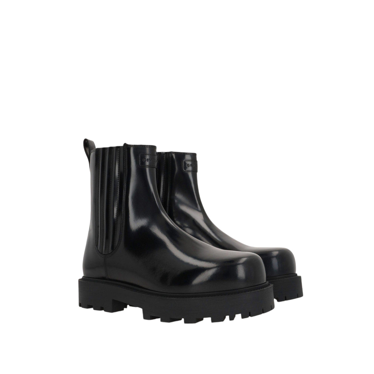 Show Shiny Leather Chelsea Boots-GIVENCHY-JOHN JULIA