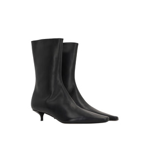 Shrimpton Smooth Leather Ankle Boots-THE ROW-JOHN JULIA