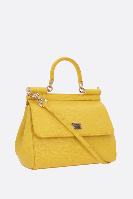 Sicily Small Top Handle Bag In Dauphine Leather-DSQUARED2-JOHN JULIA