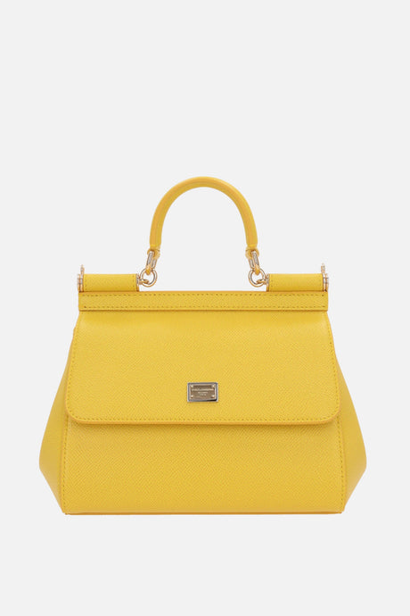 Sicily Small Top Handle Bag In Dauphine Leather-DSQUARED2-JOHN JULIA