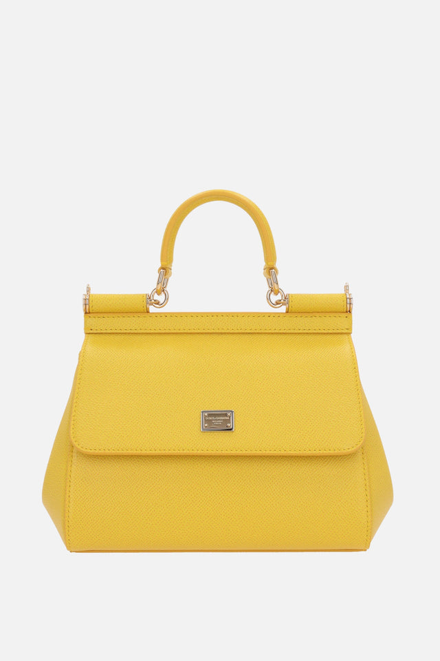 Sicily Small Top Handle Bag In Dauphine Leather-DSQUARED2-JOHN JULIA