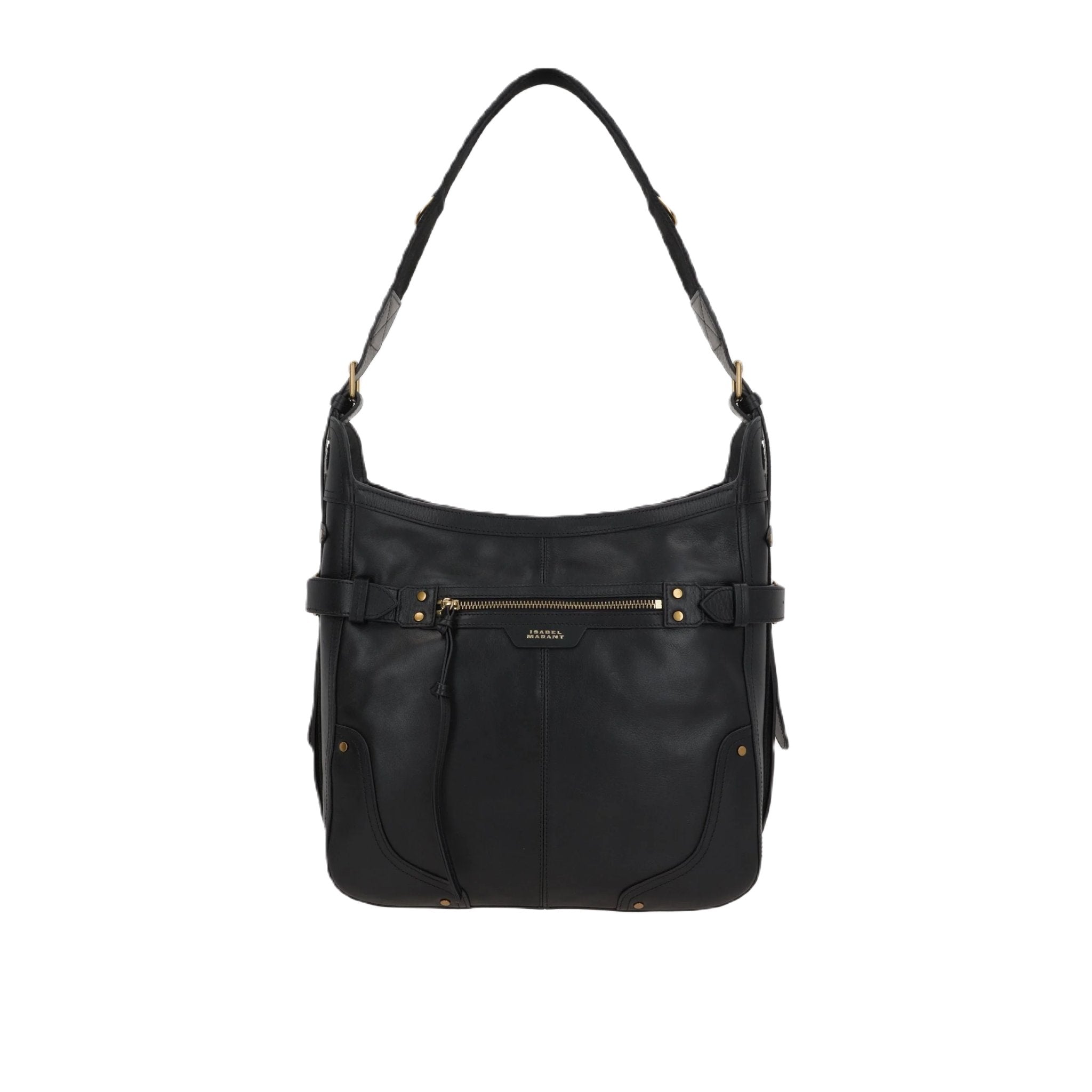 Sierra Medium Smooth Leather Hobo Bag-ISABEL MARANT-JOHN JULIA