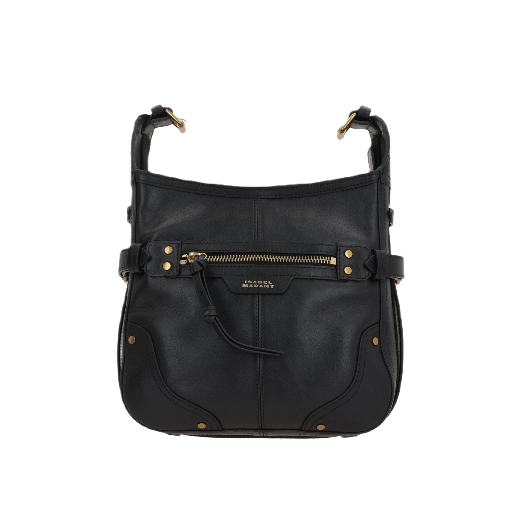 Sierra Small Smooth Leather Hobo Bag-ISABEL MARANT-JOHN JULIA