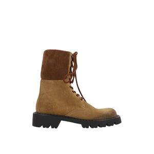 Sierra Suede Combat Boots-LOEWE-JOHN JULIA