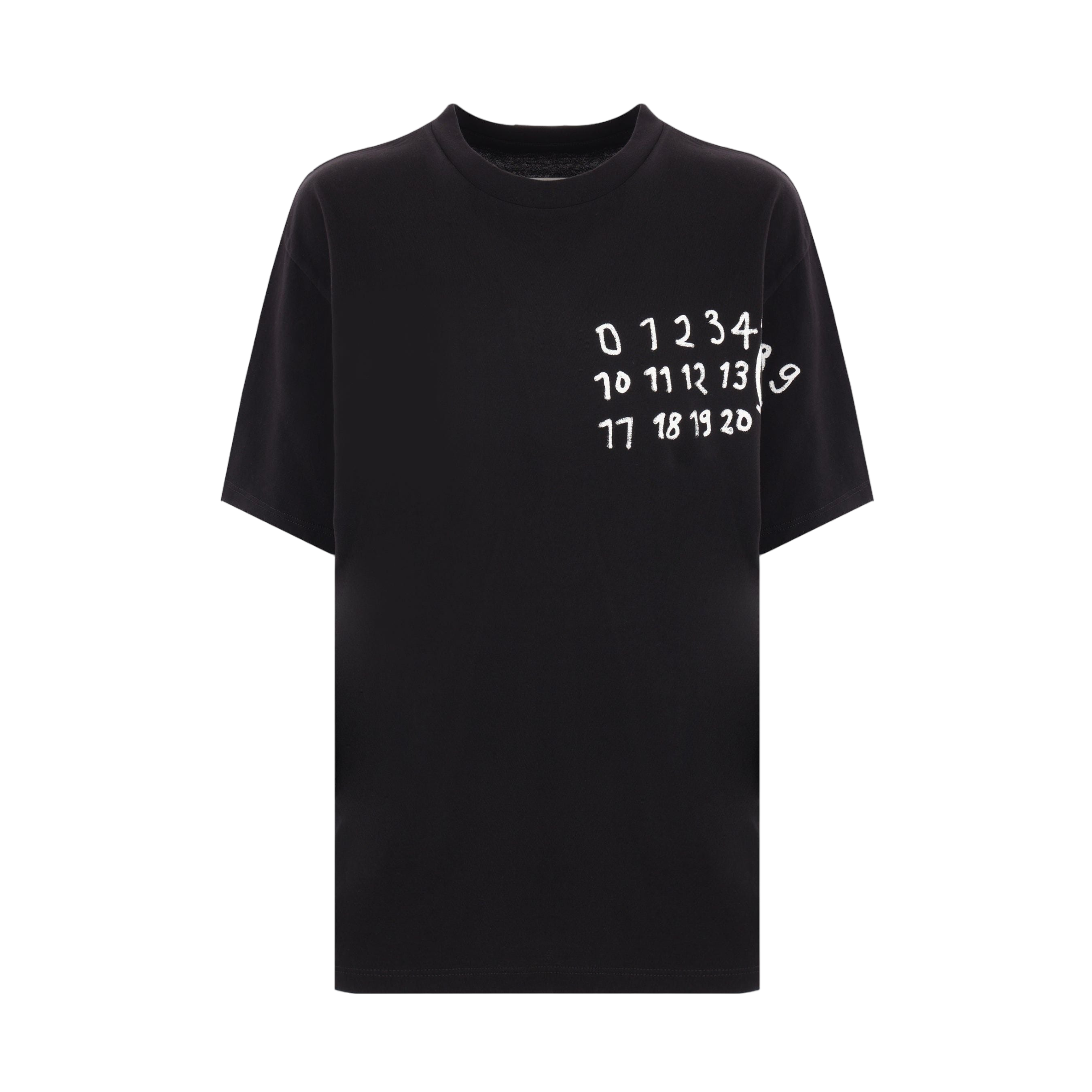 Signature Print Cotton T-shirt-MM6 MAISON MARGIELA-JOHN JULIA