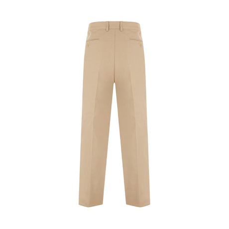 "Sil Vous Plait" Wide-leg Cotton Pants-GUCCI-JOHN JULIA