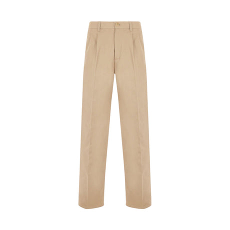 "Sil Vous Plait" Wide-leg Cotton Pants-GUCCI-JOHN JULIA