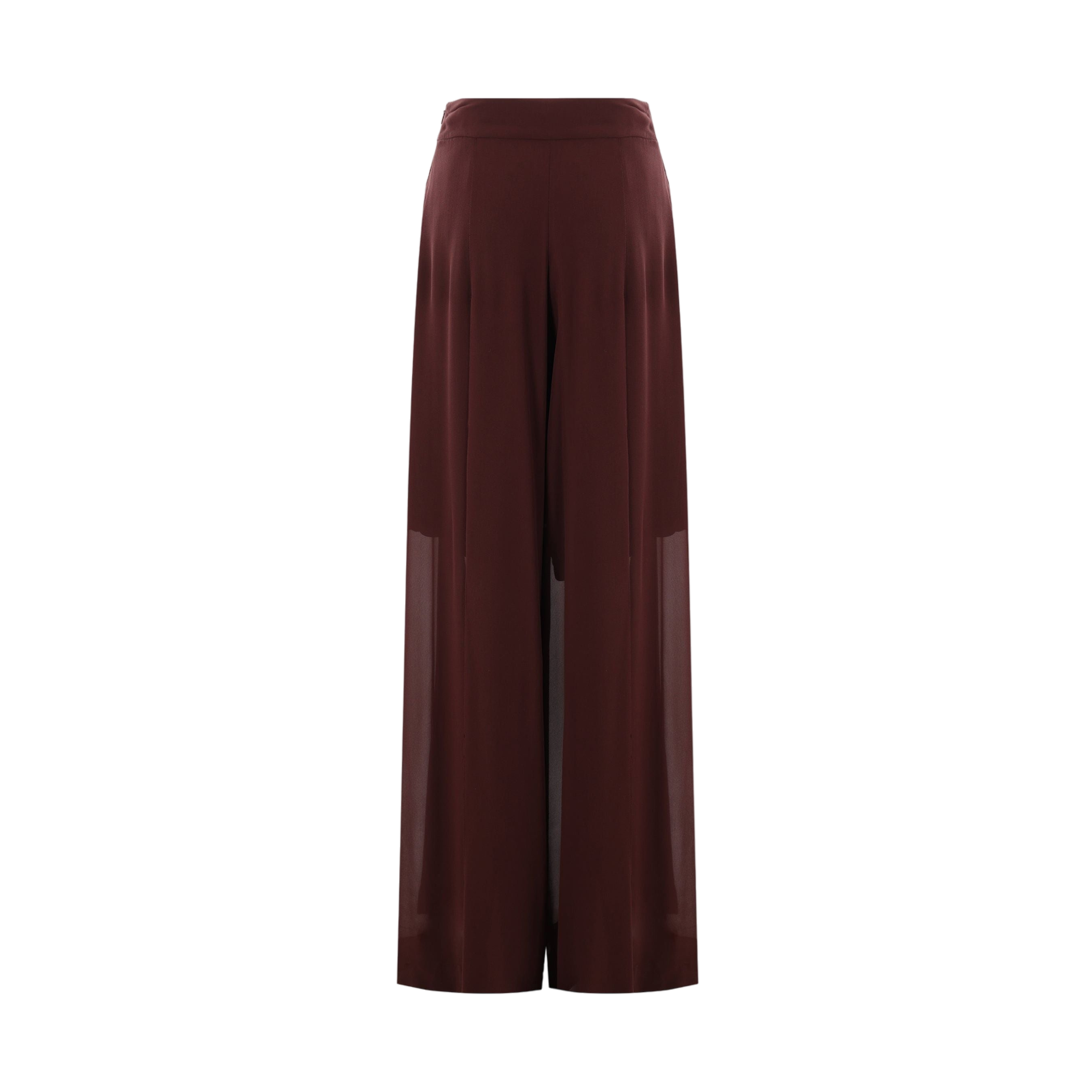 Silk Chiffon Wide-leg Trousers-ERMANNO SCERVINO-JOHN JULIA