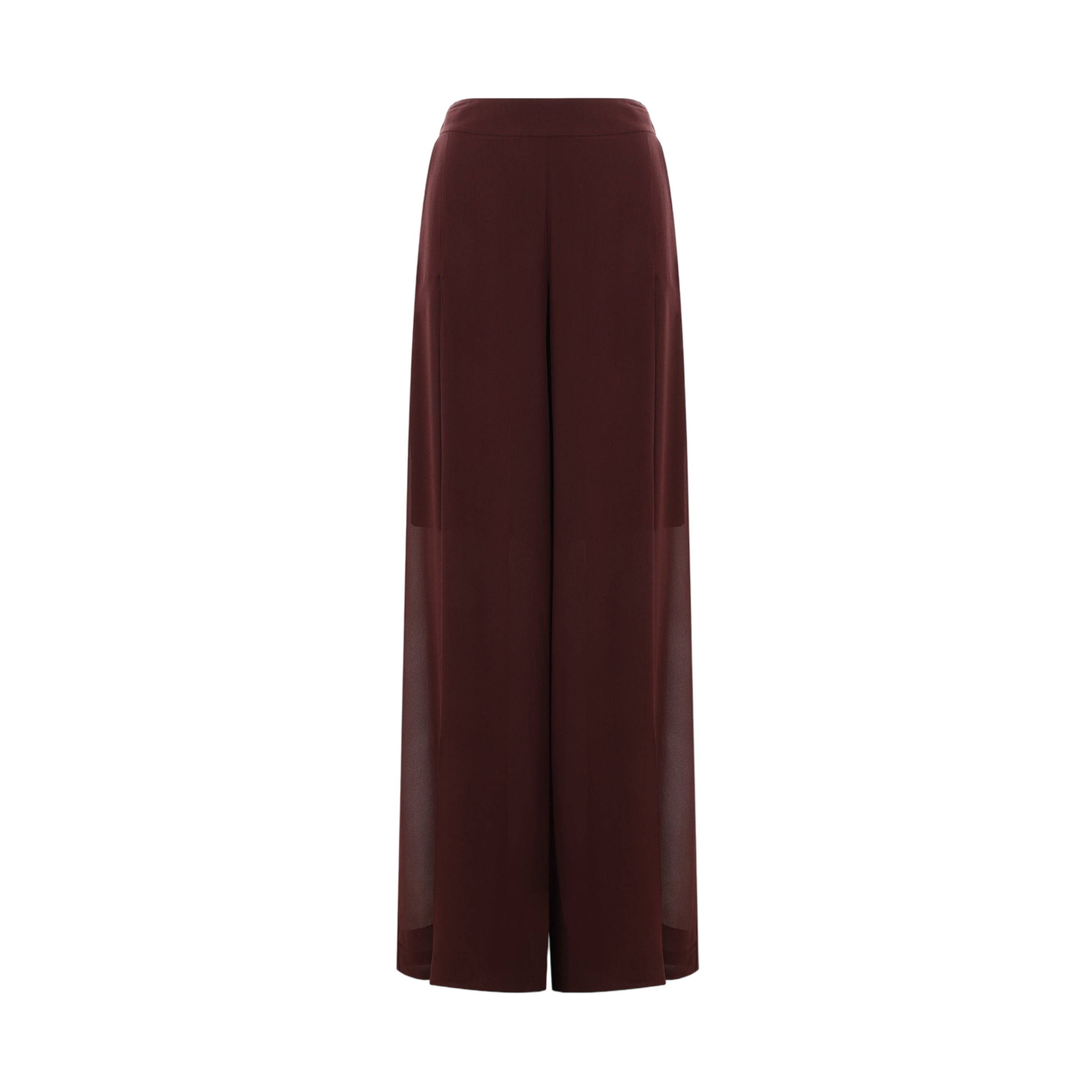 Silk Chiffon Wide-leg Trousers-ERMANNO SCERVINO-JOHN JULIA