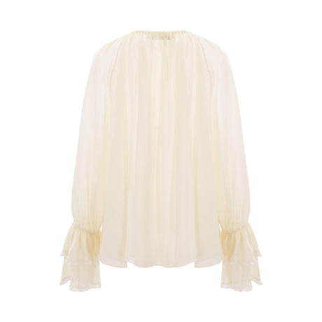 Silk Georgette Blouse-CHLOÉ-JOHN JULIA