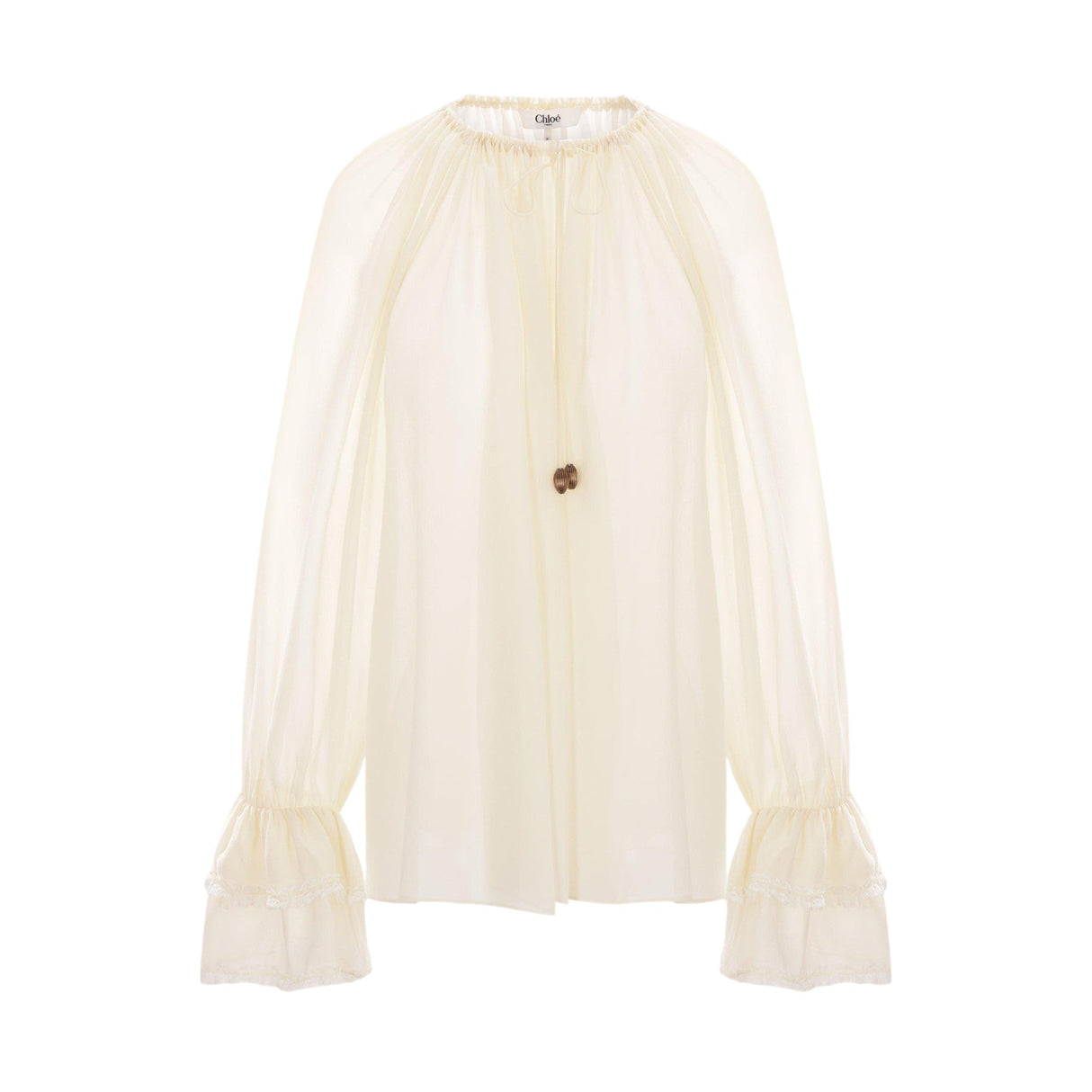 Silk Georgette Blouse-CHLOÉ-JOHN JULIA