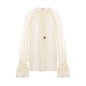 Silk Georgette Blouse-CHLOÉ-JOHN JULIA