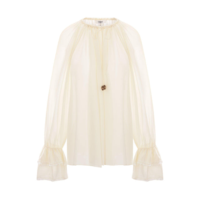 Silk Georgette Blouse-CHLOÉ-JOHN JULIA