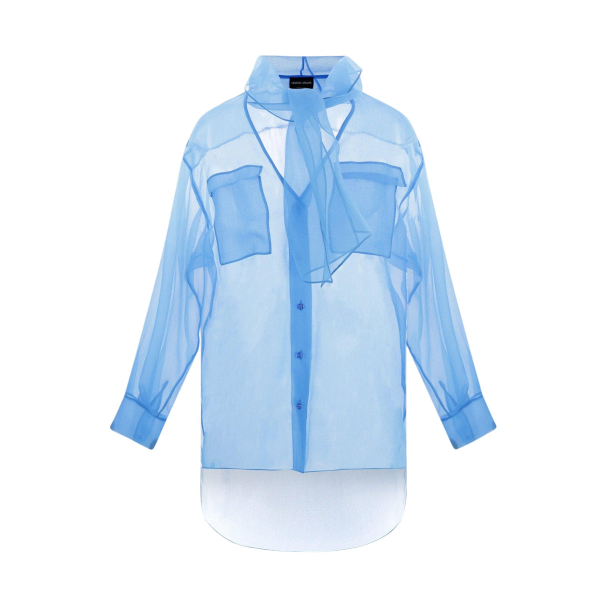 Silk Organza Shirt-GIORGIO ARMANI-JOHN JULIA