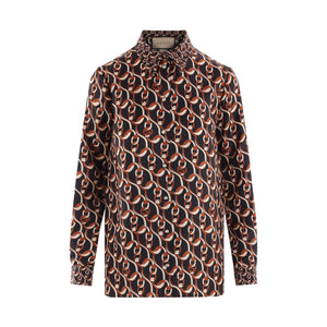 Silk Twill Shirt-GUCCI-JOHN JULIA