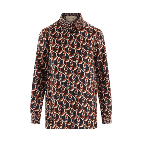 Silk Twill Shirt-GUCCI-JOHN JULIA