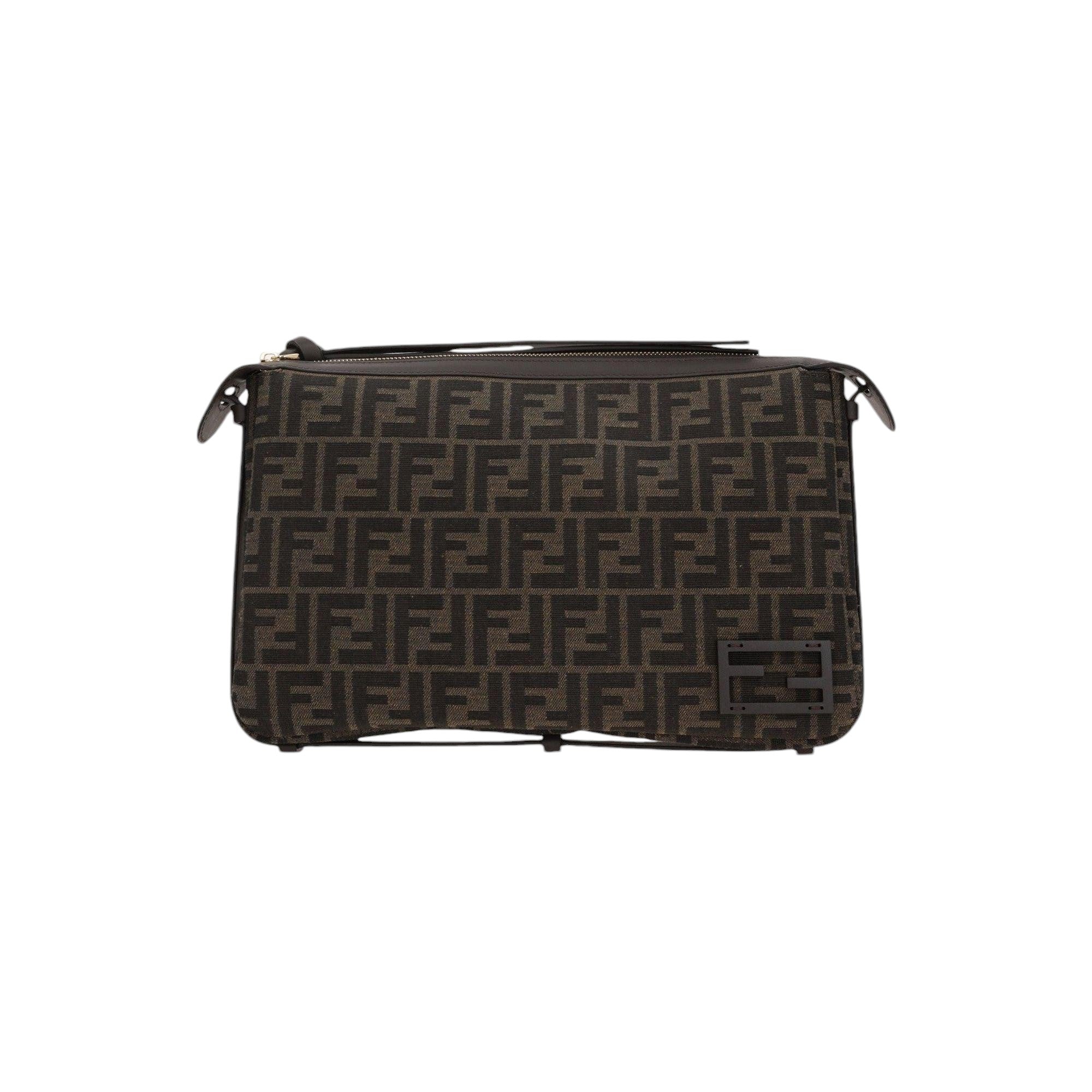 Simply Fendi Medium FF Jacquard Shoulder Bag-FENDI-JOHN JULIA