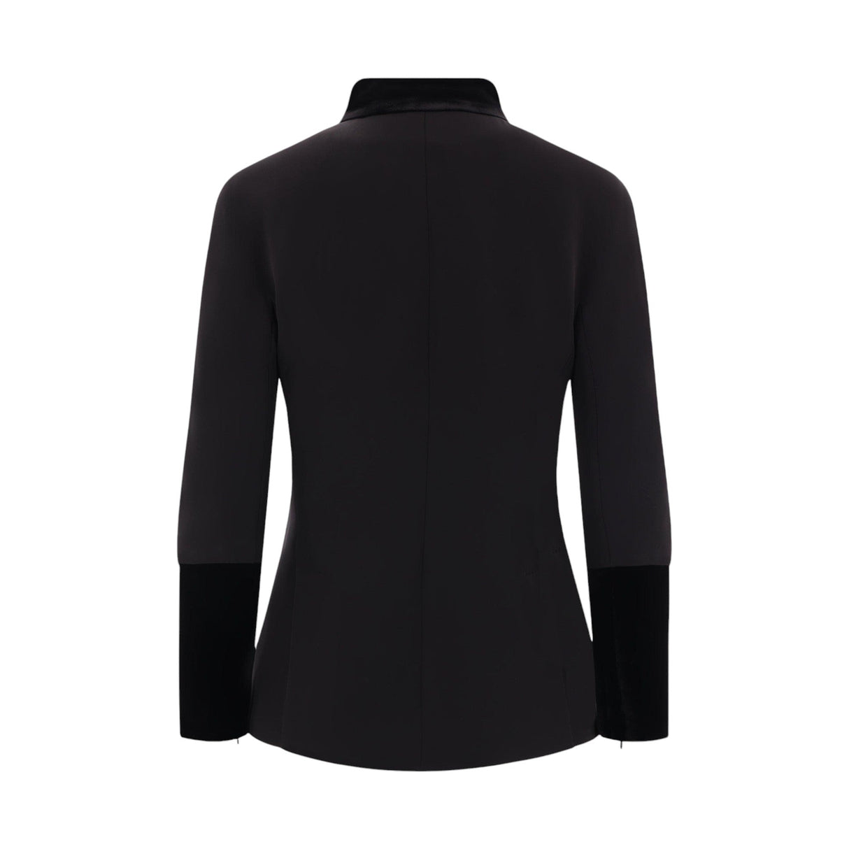 Single-Breasted Cady Jacket-GIORGIO ARMANI-JOHN JULIA