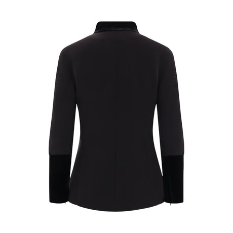 Single-Breasted Cady Jacket-GIORGIO ARMANI-JOHN JULIA