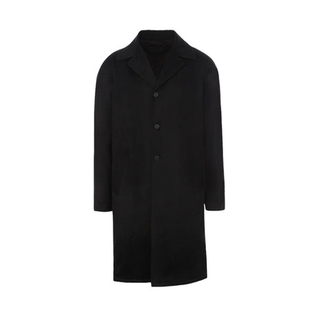 Single-breasted Cashmere Coat-PRADA-JOHN JULIA